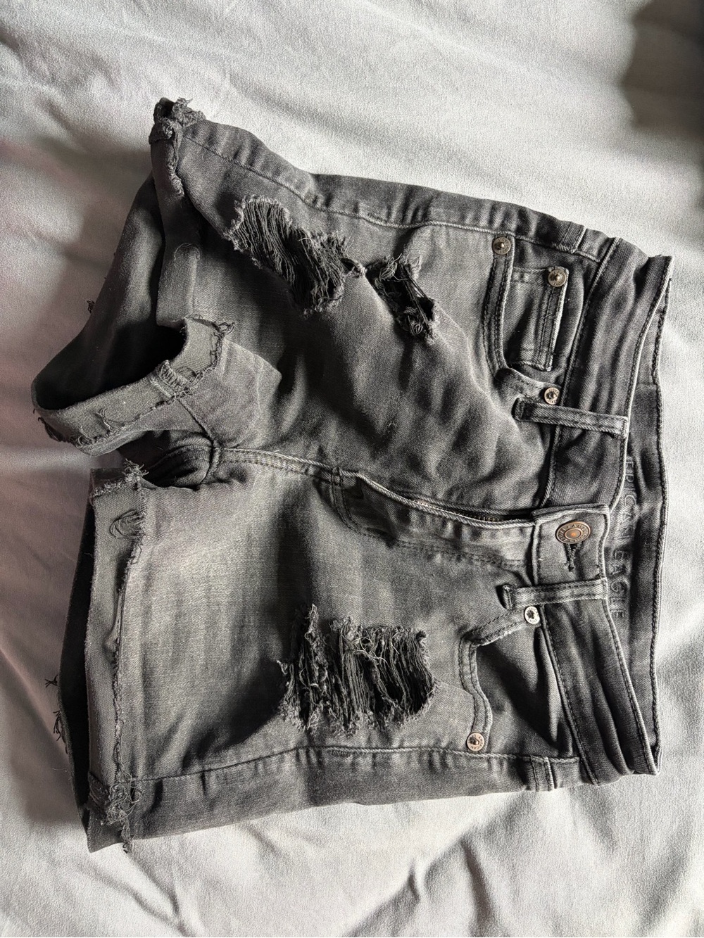 American Eagle Outfitters Black Denim Shorts